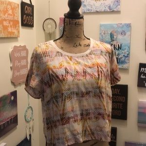 Snake skin crop top